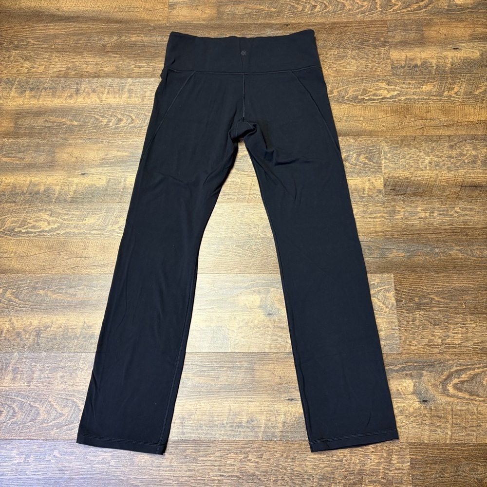 Athleta Powervita Straight Leg Yoga Pant Black Womens 1X Soft Stretch Gym - Picture 7 of 10